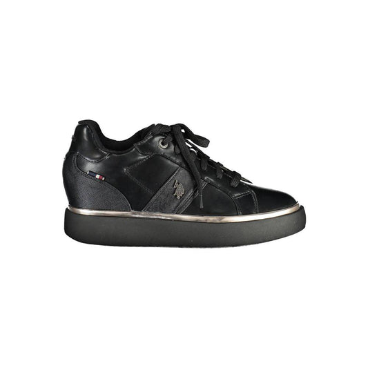 U.S. POLO ASSN. Black Polyester Women Sneaker U.S. POLO ASSN. Dark Slate Gray