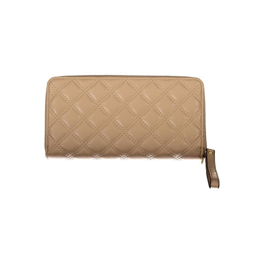 Guess Jeans Beige Polyethylene Women Wallet Guess Jeans Rosy Brown