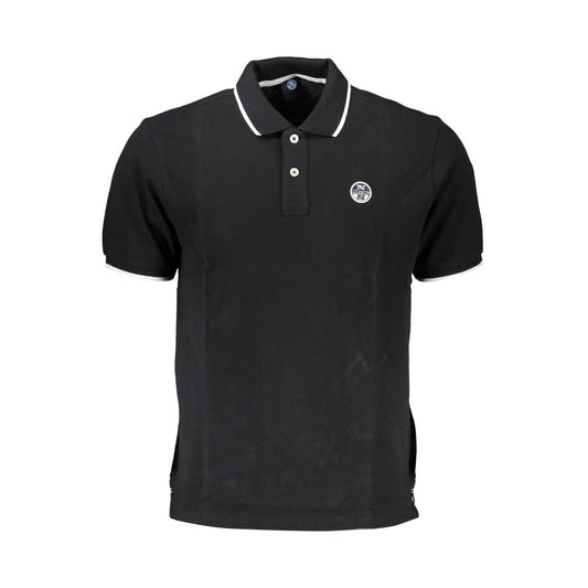 North Sails Black Cotton Polo Shirt North Sails Dark Slate Gray