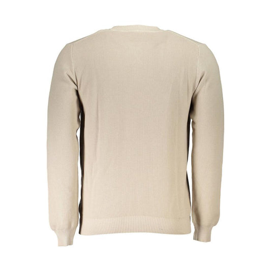 North Sails Beige Cotton Men Sweater North Sails Gray