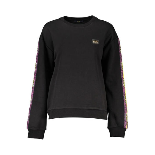 Cavalli Class Black Cotton Women Sweater Cavalli Class Black