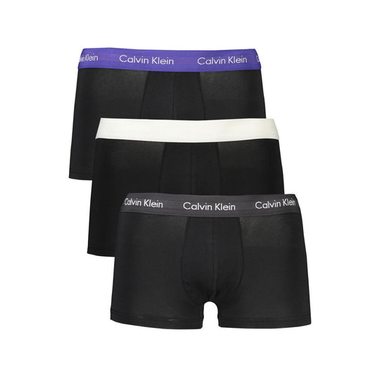 Calvin Klein Sleek Tri-Pack Elastic Waist Boxers Calvin Klein Dark Slate Gray
