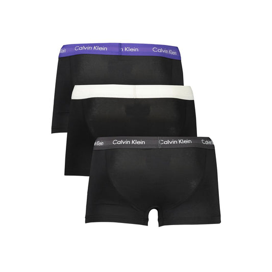 Calvin Klein Sleek Tri-Pack Elastic Waist Boxers Calvin Klein Dark Slate Gray