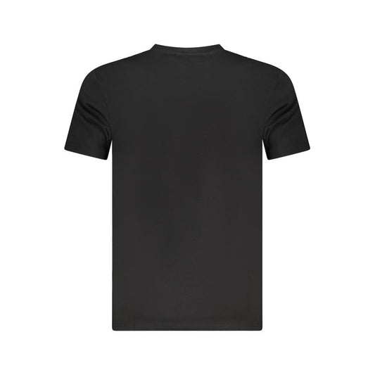 Cavalli Class Black Cotton Men T-Shirt Cavalli Class Dark Slate Gray