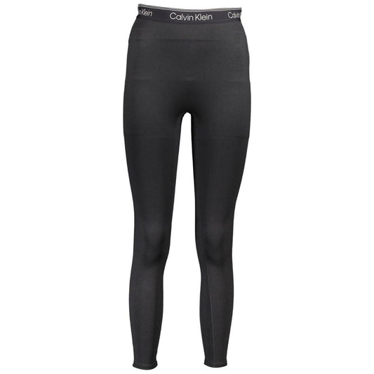 Calvin Klein Black Polyester Women Legging Calvin Klein Dark Slate Gray