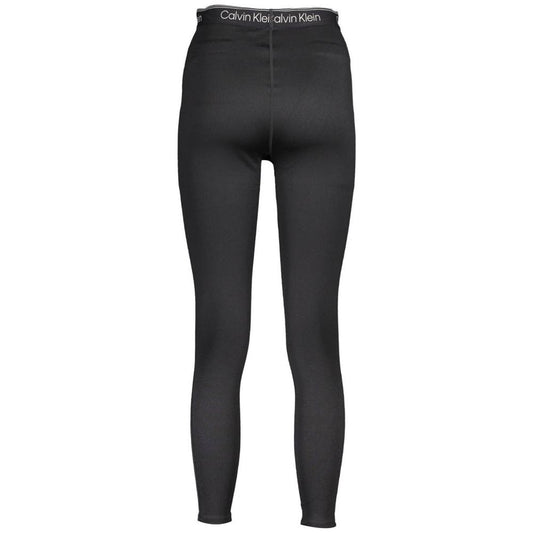 Calvin Klein Black Polyester Women Legging Calvin Klein Dark Slate Gray