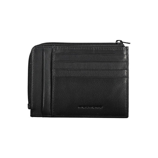 Piquadro "Black Leather Men Wallet" Piquadro Dark Slate Gray
