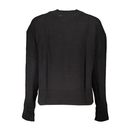 Calvin Klein Elegant Long Sleeve Crew Neck Sweater Calvin Klein Dark Slate Gray