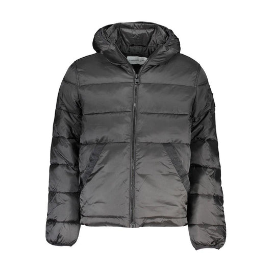 Calvin Klein Sleek Hooded Men's Jacket with Contrast Details Calvin Klein Dark Slate Gray