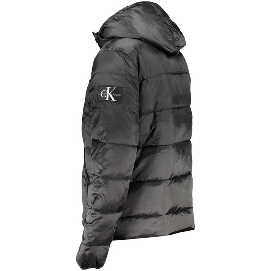 Calvin Klein Sleek Hooded Men's Jacket with Contrast Details Calvin Klein Dark Slate Gray