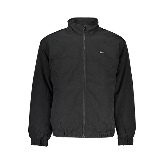 Tommy Hilfiger Black Polyester Men Jacket Tommy Hilfiger Dark Slate Gray