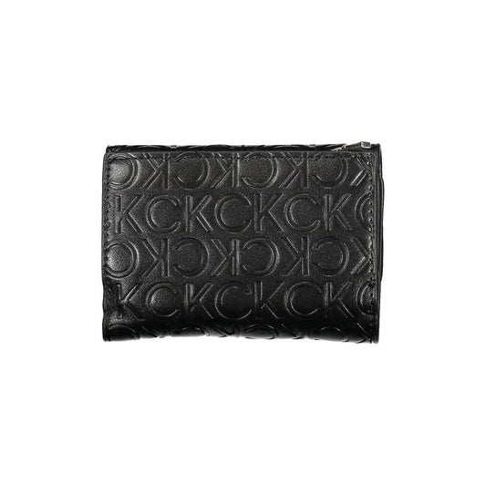 Calvin Klein Sleek Black Double-Compartment Wallet Calvin Klein Dark Slate Gray