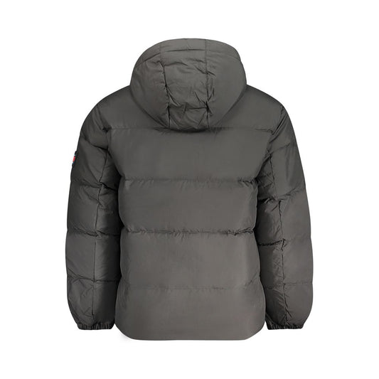 Tommy Hilfiger Black Polyester Men Jacket Tommy Hilfiger Dim Gray