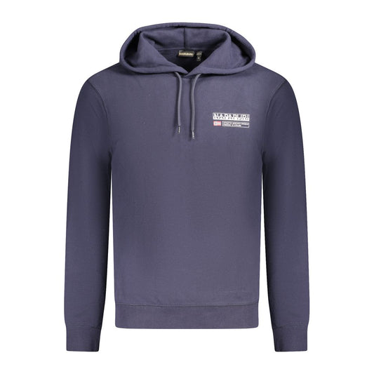 Napapijri Blue Cotton Men Sweater Napapijri Dim Gray