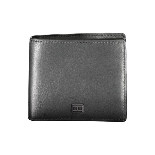 Tommy Hilfiger Black Leather Men Wallet Tommy Hilfiger Dim Gray