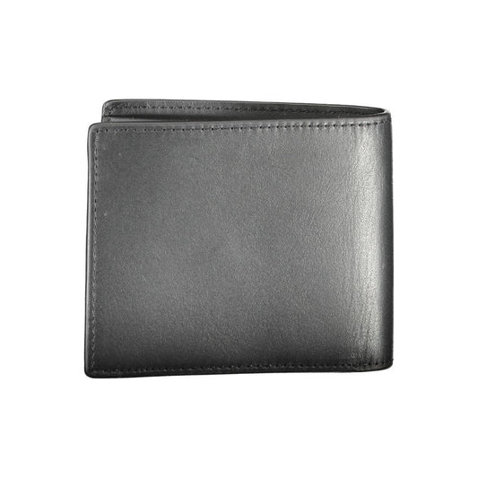 Tommy Hilfiger Black Leather Men Wallet Tommy Hilfiger Dim Gray