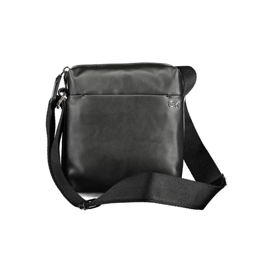 Calvin Klein Black Polyester Men Shoulder Bag Calvin Klein Dark Slate Gray