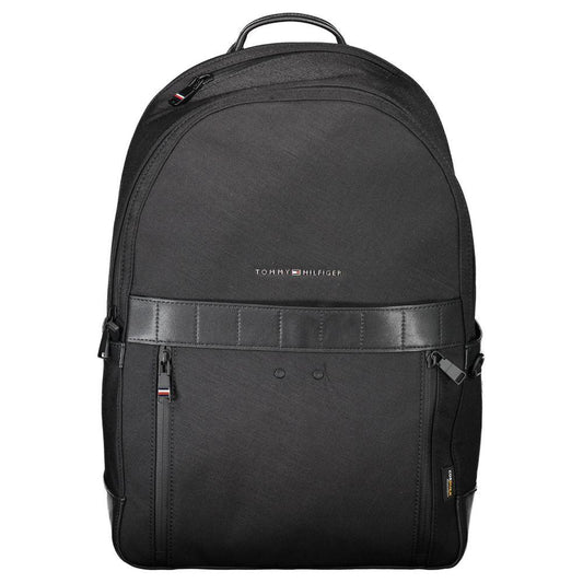 Tommy Hilfiger Black Nylon Men Backpack Tommy Hilfiger Dark Slate Gray