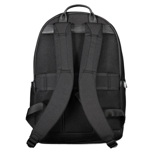 Tommy Hilfiger Black Nylon Men Backpack Tommy Hilfiger Dark Slate Gray
