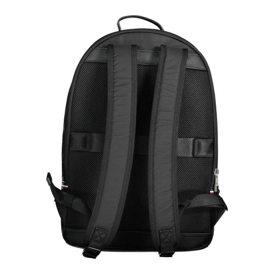 Tommy Hilfiger Black Polyester Men Backpack Tommy Hilfiger Dark Slate Gray