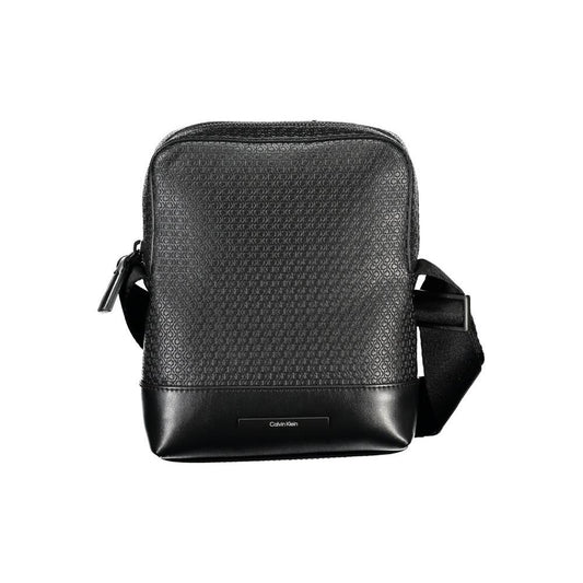 Calvin Klein Elegant Black Shoulder Bag with Contrasting Accents Calvin Klein Dark Slate Gray