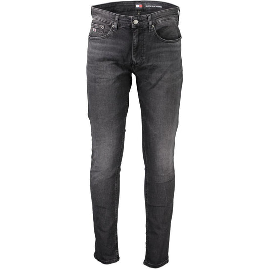 Tommy Hilfiger Black Cotton Jeans & Pant Tommy Hilfiger Dark Slate Gray