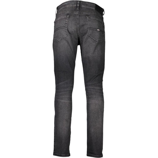 Tommy Hilfiger Black Cotton Jeans & Pant Tommy Hilfiger Dark Slate Gray