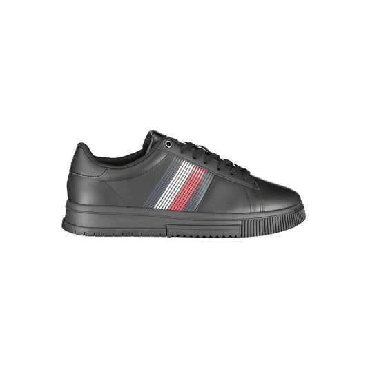 Tommy Hilfiger Black Polyester Sneaker Tommy Hilfiger Dim Gray