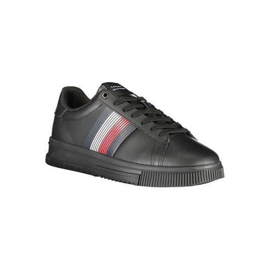 Tommy Hilfiger Black Polyester Sneaker Tommy Hilfiger Dark Slate Gray