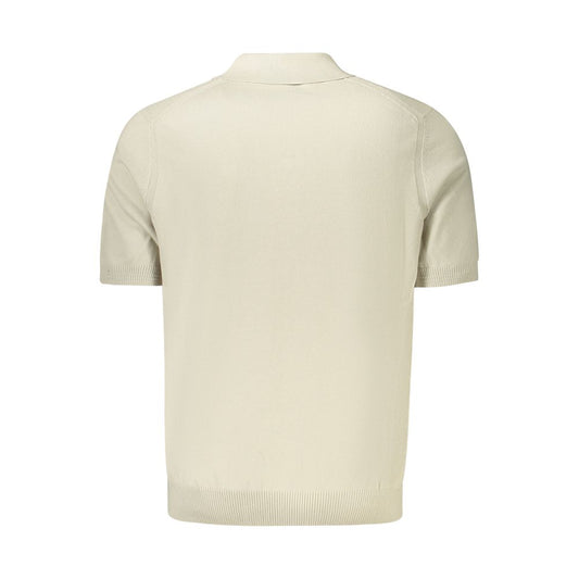 Hugo Boss Beige Cotton Sweater Hugo Boss Light Gray