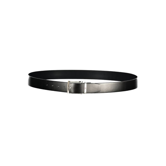 Tommy Hilfiger Blue Leather Men Belt Tommy Hilfiger Gray
