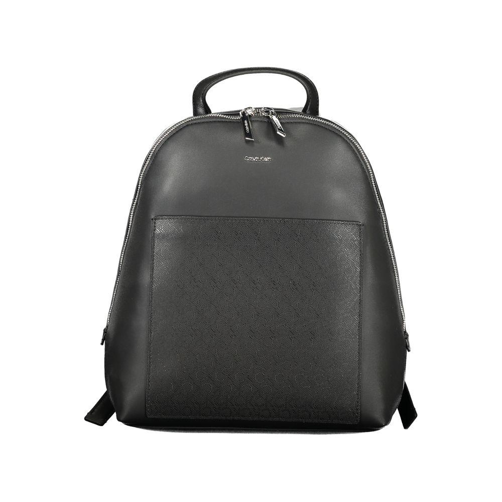 Front view with bag zipped and handles upright.