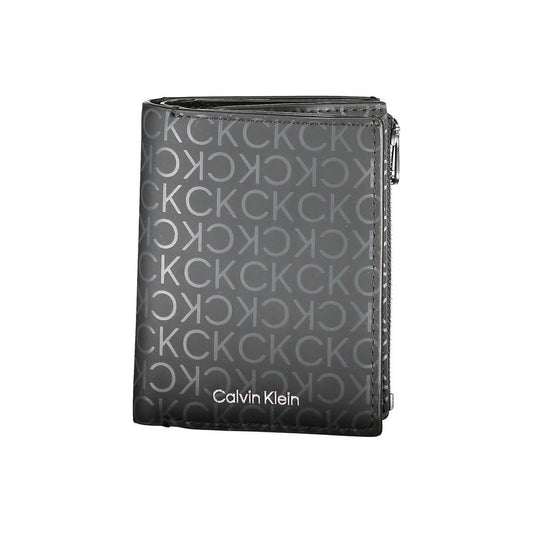 Calvin Klein Black Polyester Wallet Calvin Klein Dim Gray