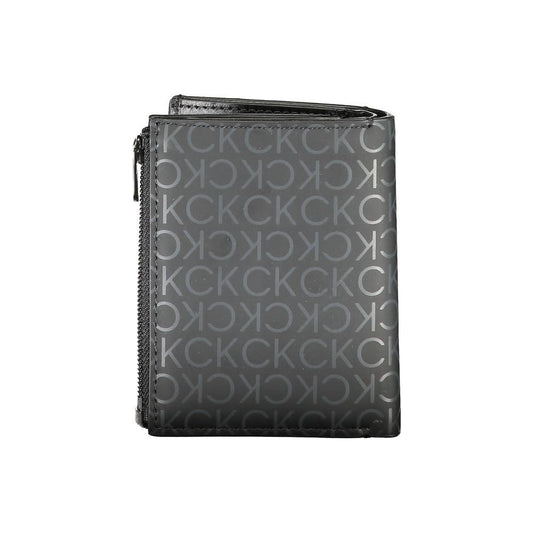Calvin Klein Black Polyester Wallet Calvin Klein Dim Gray