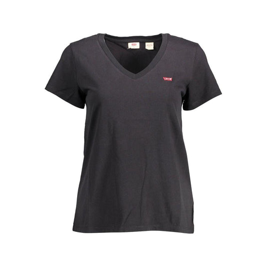 Levi's Black Cotton Women Top Levi's Dark Slate Gray