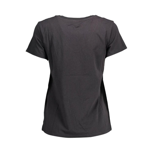 Levi's Black Cotton Women Top Levi's Dark Slate Gray