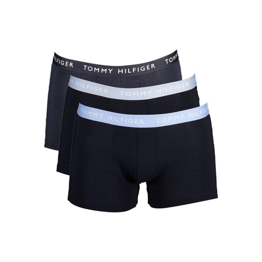 Tommy Hilfiger Black Cotton Men Trunk Tommy Hilfiger Black