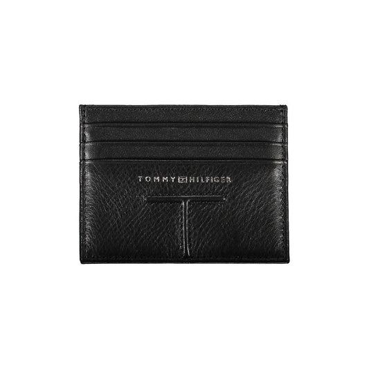 Tommy Hilfiger Black Leather Men Wallet Tommy Hilfiger Black