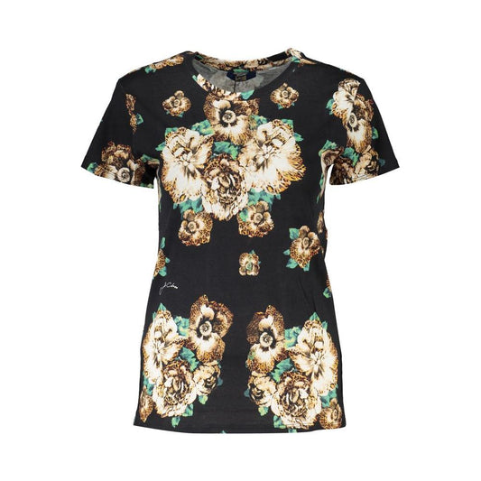 Cavalli Class Black Cotton Tops & T-Shirt Cavalli Class Wheat