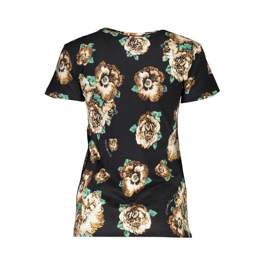 Cavalli Class Black Cotton Tops & T-Shirt Cavalli Class Tan