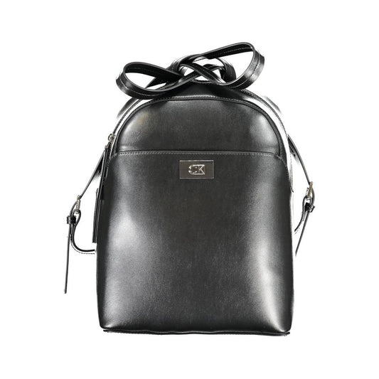 Calvin Klein Black Polyester Backpack Calvin Klein Dark Slate Gray