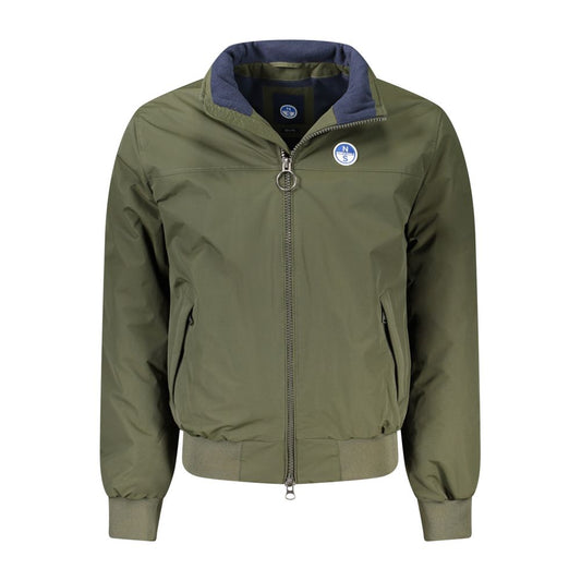 North Sails Green Polyamide Men Jacket North Sails Dim Gray