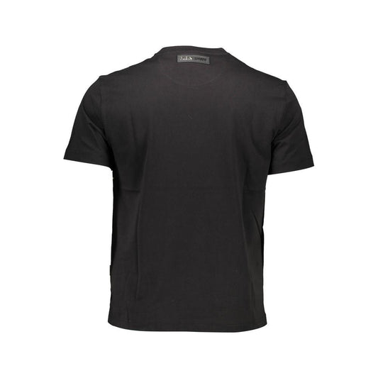 Plein Sport Black Cotton Men T-Shirt Plein Sport Dark Slate Gray
