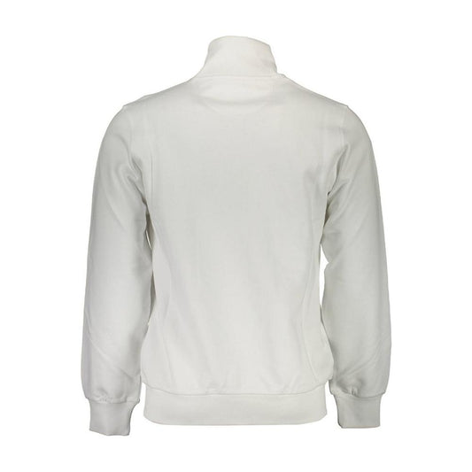 La Martina White Cotton Men Sweater La Martina Light Gray