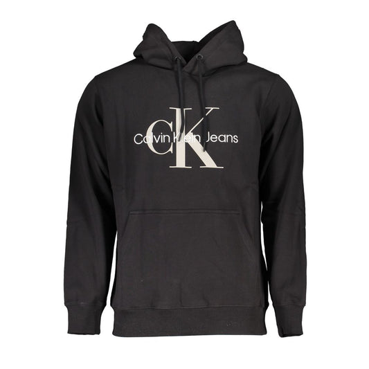 Calvin Klein Sleek Organic Cotton Hooded Sweatshirt Calvin Klein Dark Slate Gray