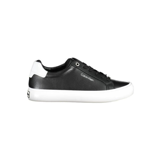 Calvin Klein Black Leather Women Sneaker Calvin Klein Lavender