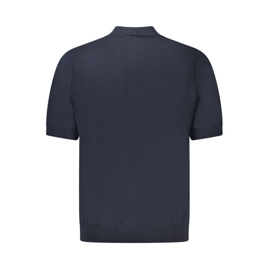Hugo Boss Blue Cotton Sweater Hugo Boss Dark Slate Gray
