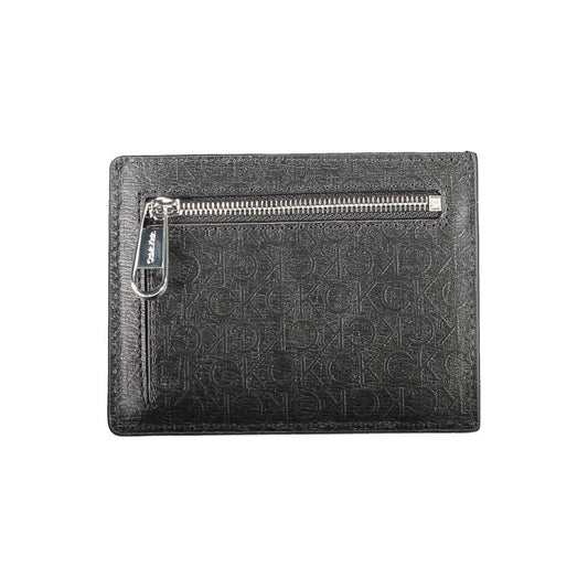 Calvin Klein Black Polyester Men Wallet Calvin Klein Dark Slate Gray