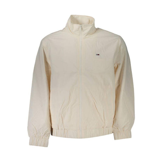 Tommy Hilfiger White Polyamide Men Jacket Tommy Hilfiger Gray