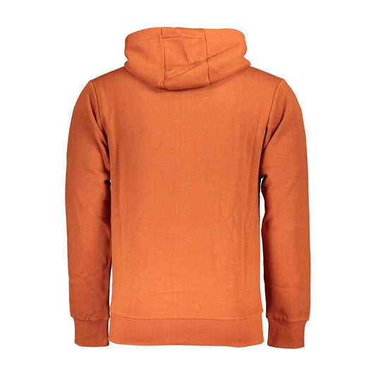 U.S. Grand Polo Bronze Hooded Sweatshirt with Embroidered Logo U.S. Grand Polo Chocolate